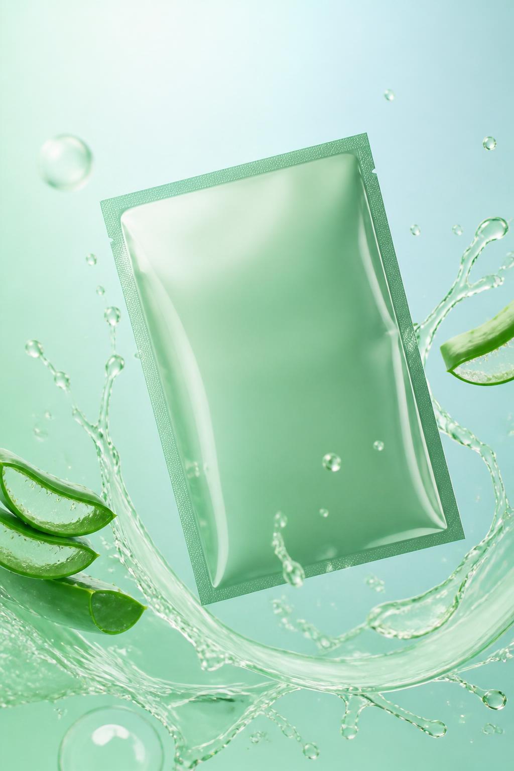 Premium aloe face sheet mask